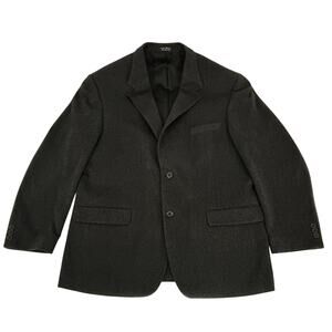 Pronto Uomo Men’s 100% Cashmere Sport Coat 44R Dark Gray Blazer Jacket READ!